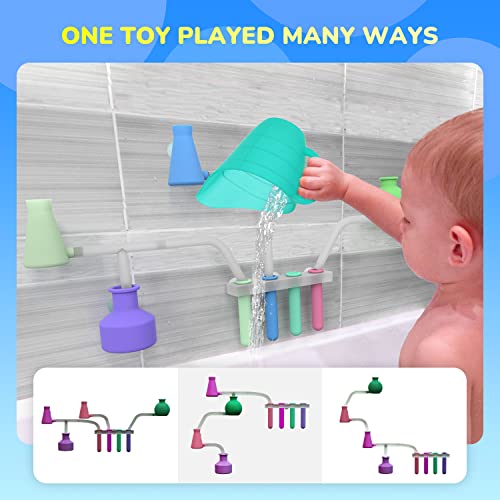 Kids Bath Toys, Color Changing Toddler Bathtub Toys, Toddler Gifts Soft Bath Toys For Kids Ages 4-8，Bath Toys For Toddlers- Silicone Science Mould Set , Toddler Bath Toys, Kids Toys, Kids Gifts #TOP2
