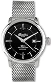 MONDIA VINTAGE 1946 Automatico-Fondo Nero-Bracciale maglia Milano