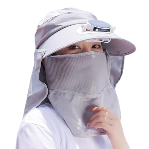 Chapeau avec ventilateur pour randonnée et pêche sous le soleil