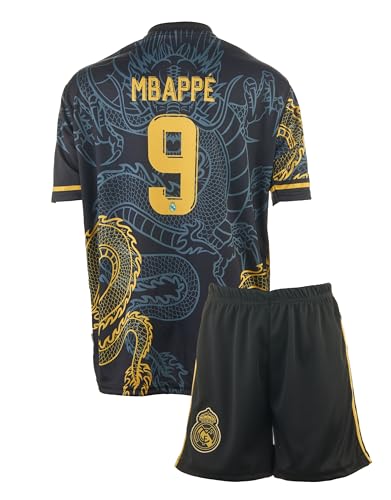 Mefstone Madrid Mbappe Dunkelblau Drachen Fußball Kinder Trikot,Spezieller...
