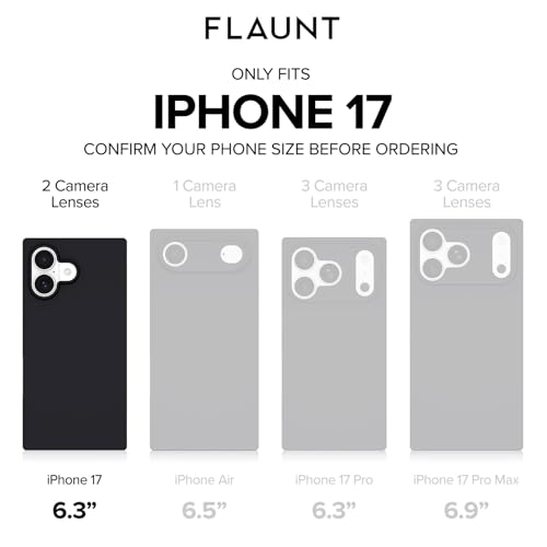 Image of FLAUNT Official Square iPhone 17 Case - Abalone Shell | Phone Cover for iPhone 17 - Compatible with MagSafe and Wireless Charging - Drop-Tested Shockproof Designer Hard Cover