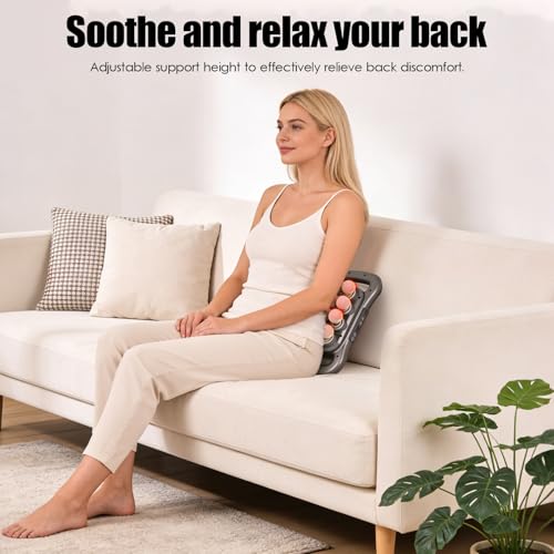 2026 Electric Back Massage Gun, Cordless Hands-Free 16-Head Deep Tissue Massager, Rechargeable 2600mAh Dual Handle Massage Tool with 9 Modes & Levels for Body Muscle Pain Relief - Image 3