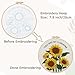 Nuberlic Sunflower Embroidery Kit for Beginners -Adults Starter Cross Stitch Kit DIY Needlepoint with Hoop, Pre-Printed Fabric, Threads & Step-by-Step Guide