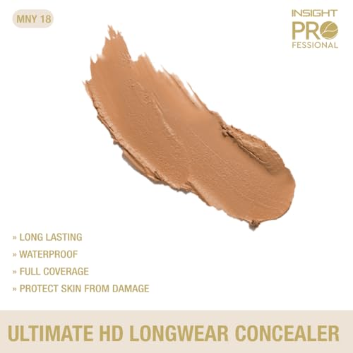 Image of INSIGHT Professional Ultimate HD Longwear Concealer 10 g - Shade MNY18| Ultra-Pigmented Creamy Formula, Full Coverage, Waterproof & Sweat-Resistant