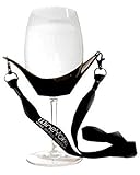 Wine Glass Holder Wine Yoke Necklace with Adjustable Black Support Strap