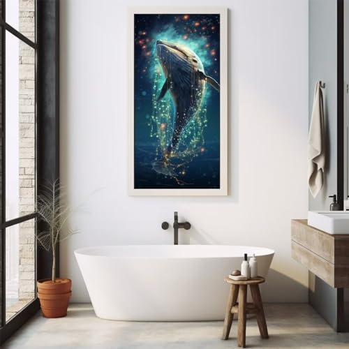 Peinture Diamant Rêve de baleine pour donner vie à vos murs avec un grand tableau 5D