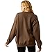 ARIAT Women's Oversized Crew Sweatshirt, Banyan Bark, X-Small