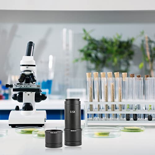 Adaptateur C Mount 0.5X élimine reflets sur microscope trinoculaire