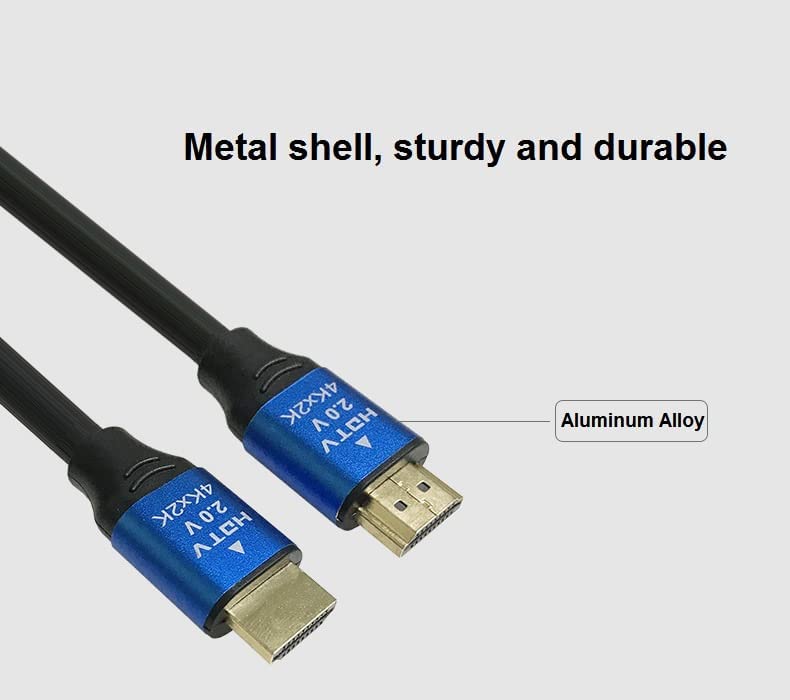 Miniatura 5 de Cable HDMI 4K largo de alta velocidad para PS5, Nintendo Switch, laptop, escritorio, monitor de juegos, Xbox, consola PS4, TV, Blu-ray, proyector