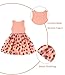grehava 5T Dresses for Girls Cardigan 2 Piece Set 5Y Strawberry Sleeveless Dress with Long Sleeve Cardigan Pink