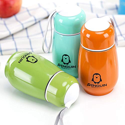 Frasco térmico, garrafa térmica de 300 ml Maserfaliw, copo térmico, pinguim, café, garrafa de água e