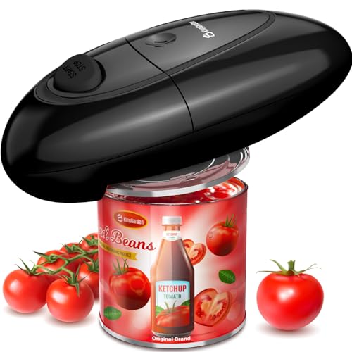 Ouvre-boîte électrique, ouvre-boîte automatique à une touche avec bord lisse, ouvre-boîte portable à piles pour toutes les tailles, meilleur gadget de cuisine pour les personnes âgées, l'arthrite et