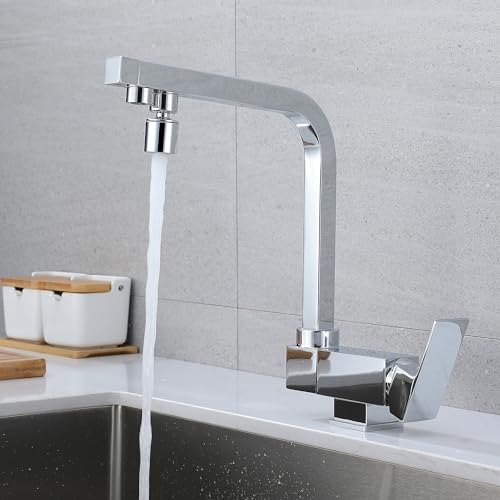 Robinet cuisine pliable en laiton avec rotation 360 degrés