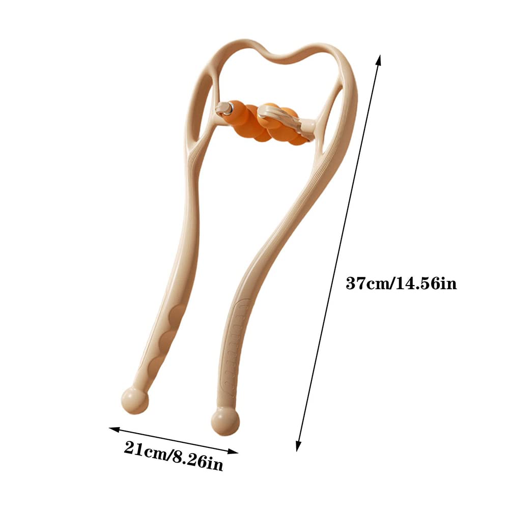 Multifunktionale Massagerolle Massage Der Gebärmutterhalswirbelsäule Schulter Nacken Clip Nacken Schmerzen Nacken Handbuch Clip Home Massagegerät,Orange