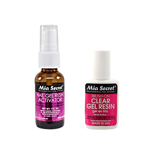 Mia Secret Acrylic Dip System Brush on Gel, Glue & Resin Activator, Clear