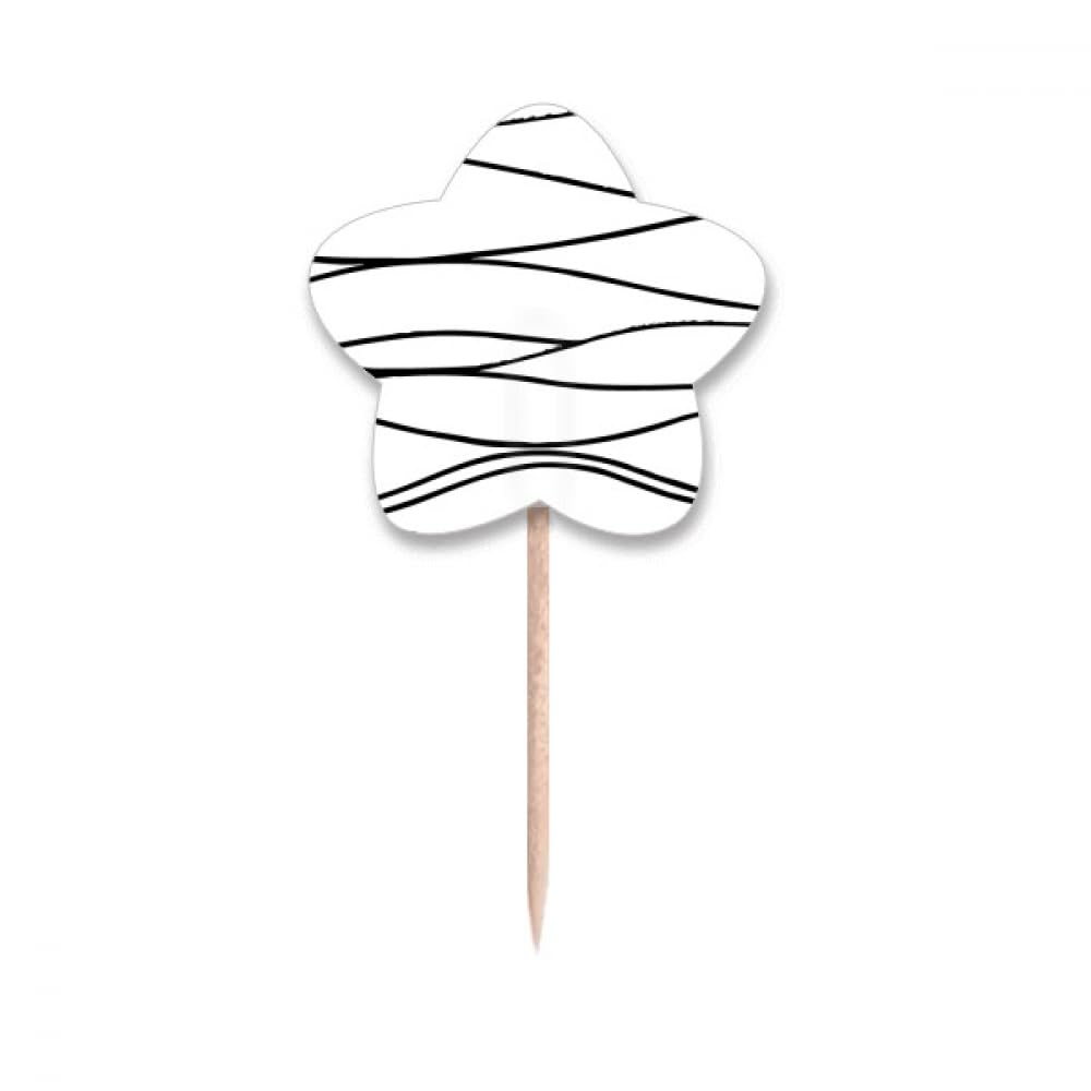 Cupcake picks drapeaux étoiles art déco cure-dents