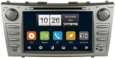 SWTNVIN Car Stereo for 2007 2008 2009 2010 2011 Toyota Camry,Double Din 8 Inch in Dash Car Radio Support Navigation Bluetooth Audio DVD Player (Wince 6.0)