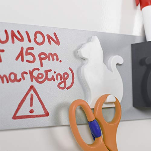 Kalamitica 24009-990-024 Pizarra magnética, Acero, Plata, 9x24 cm