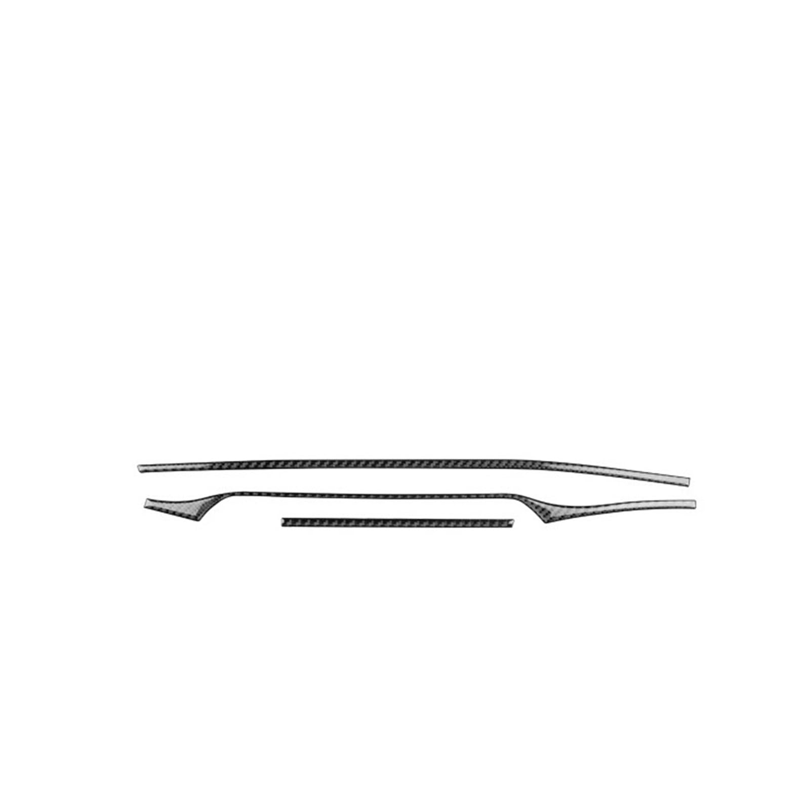 for Kia for Stinger 2019 2020 2021 2022 2023 LHD RHD Car Central Control Strip Sticker Interior Accessories Universal Interior Accessories(for LHD Black)