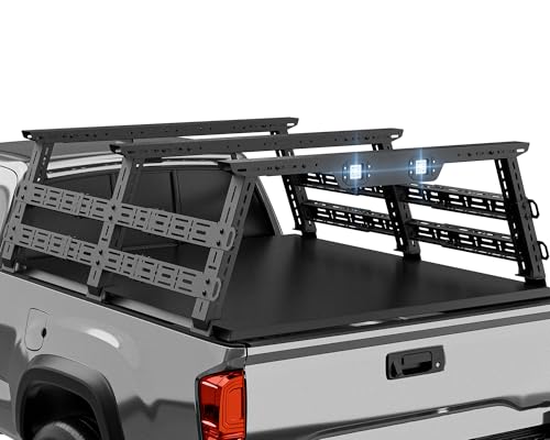 YZONA Adjustable Bed Racks Cargo Carrier Compatible with Chevy Silverado/Sierra/Ram/Tacoma/Tundra/Titan/Frontier/Jeep