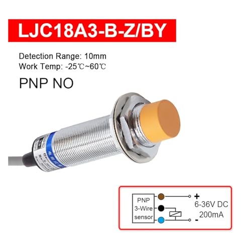 Interruptor de proximidad M18 con deteccion de 10mm y compatibilidad NPN PNP 3