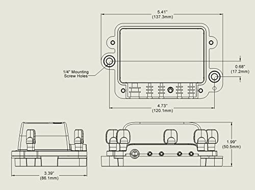Blue Sea Systems 5056100 St Blade Water-Resistant Fuse Block, Manual Cover #TOP1