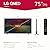 LG QNED75 Series 75-Inch Class QNED Mini-LED Smart TV 75QNED75URA, 2023 - AI-Powered 4K TV, Alexa Built-in