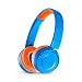 JBL JR 300BT Kids On-Ear Wireless Headphones Safe Sound Technology (Blue/Orange)
