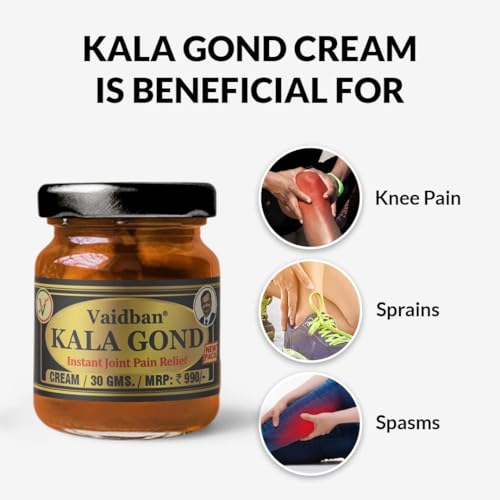 Image of Vaidban Kala Gond Cream - Instant Ayurvedic Pain Relief Cream for Men & Women (30 Gm)