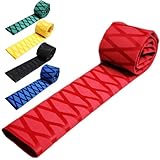 SPEEDMARK ラバーグリップ 釣り 保護 カバー 滑り止め 防滑 熱収縮チューブ ( 40ミリ → 23ミリ ) (内径) φ 40mm × 500mm 赤 レッド