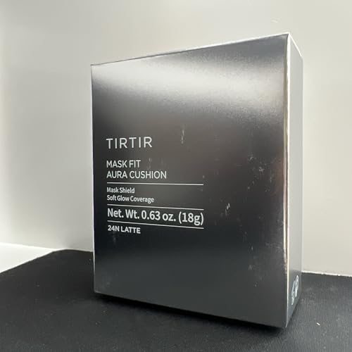 Image of TIRTIR Mask Fit Aura Cushion Foundation, Full coverage, Skin fit, Satin Glow Finish, Korean Cushion Foundation #24N LATTE 18g