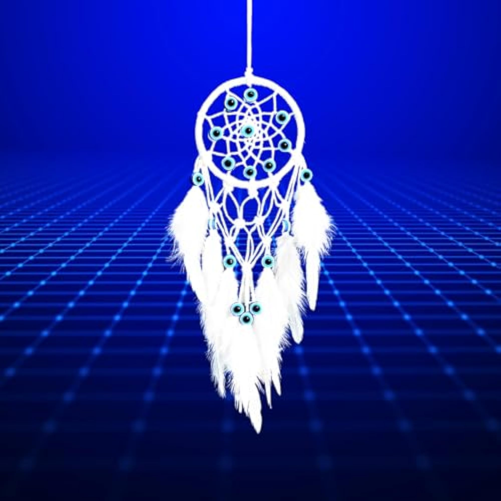 Evil Eye Dream Catcher for Car Mirror Hanging