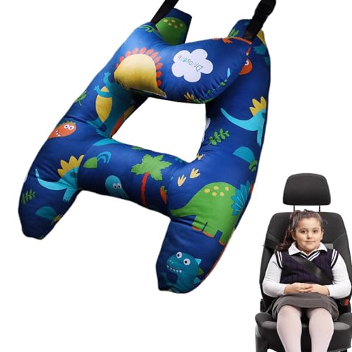 Almofada de viagem infantil | Almofada de pescoço com design de curvatura grande para crianças | Tra