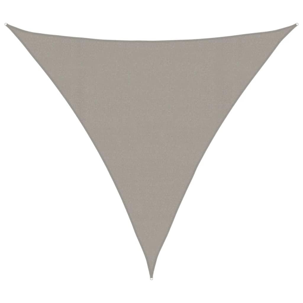 vidaXL Sunshade Sail, Sunscreen for Outdoor, UV Proof Awning for Party, Canopy Sun Sail Tarp, 160 g/m² Triangular Light Grey 4.5x4.5x4.5 m HDPE — image 1