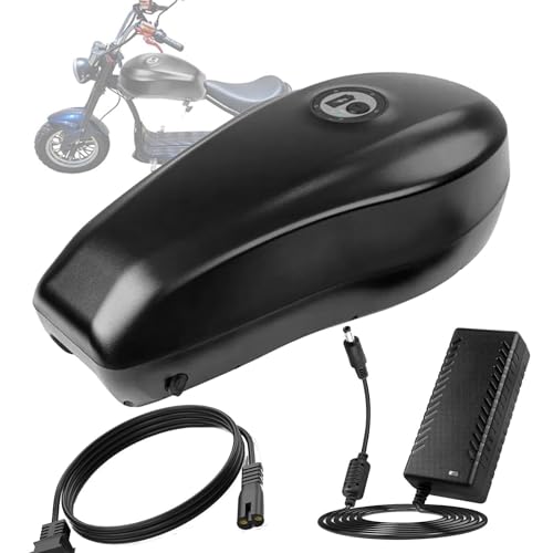 Batería de bicicleta eléctrica de 48 V, batería de iones de litio de 48 V, 48 V, 12 Ah, 15 Ah, 18 Ah, 20 Ah, 23 Ah, batería de repuesto con cargador for kit de conversión de motor de 0-1200 W(48v18ah)
