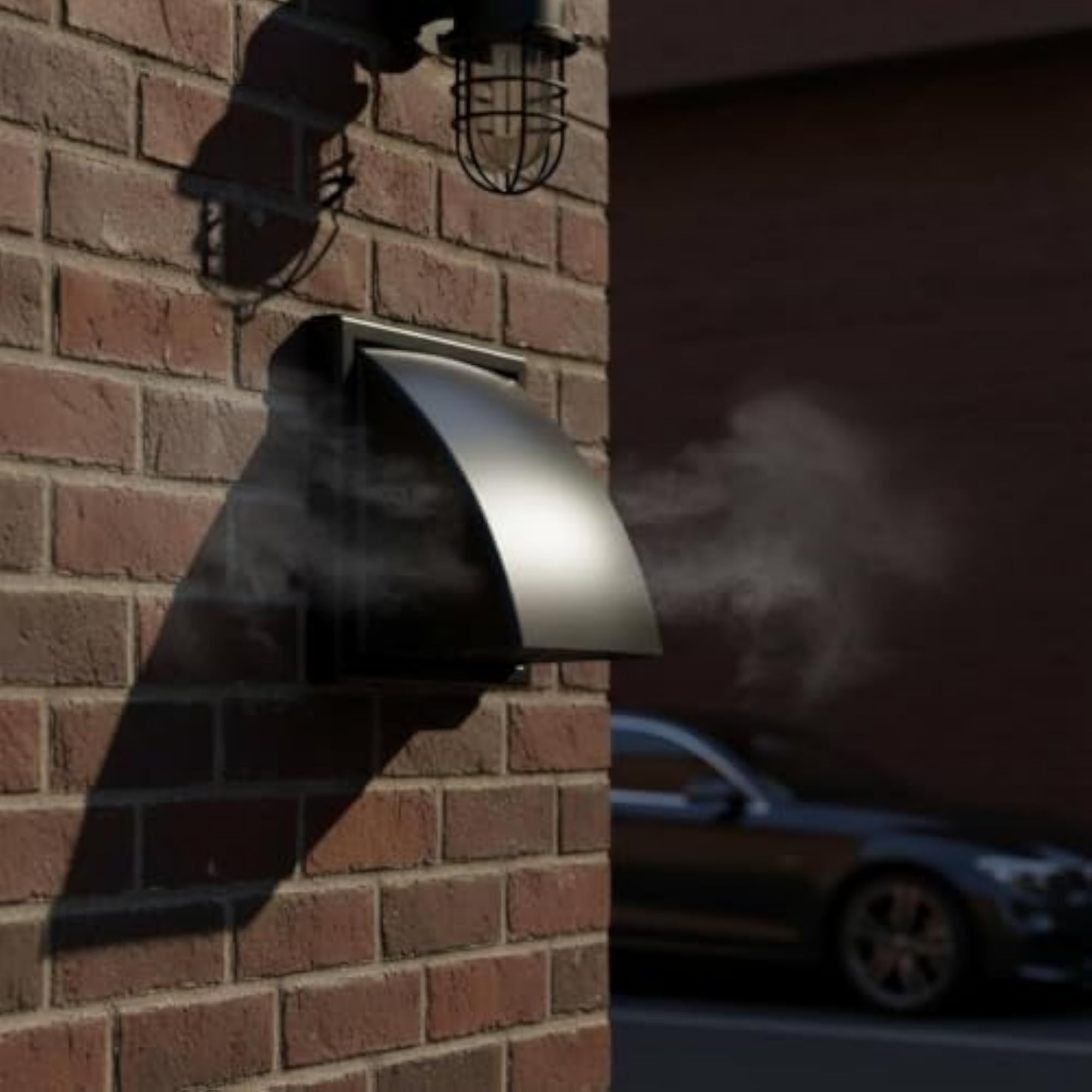 Wall-Mounted Vent Hood for Dryer, Four-Sided Structure