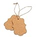 KINGLAKE 100 PCS Kraft Paper Blank Gift Tags with String Vintage Hang Tags,Blank Price Tags,Christmas Gift Tag,Wedding Tags with 100 Feet Natural Jute Twine