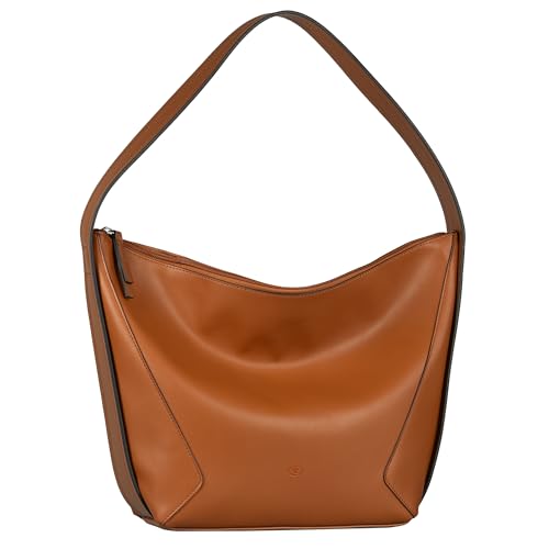 Sac de transport femmes TOM TAILOR Manola finitions chic marron cognac