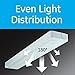 Enbrighten Premium 24in. LED Under Cabinet Light Fixture, Direct-Wire, 900 Lumens, 97 CRI, Color-Select, On/Off Switch, In-Wall Dimmer Compatible, 50,000 hr. LED Life, Steel Housing, White, 34290