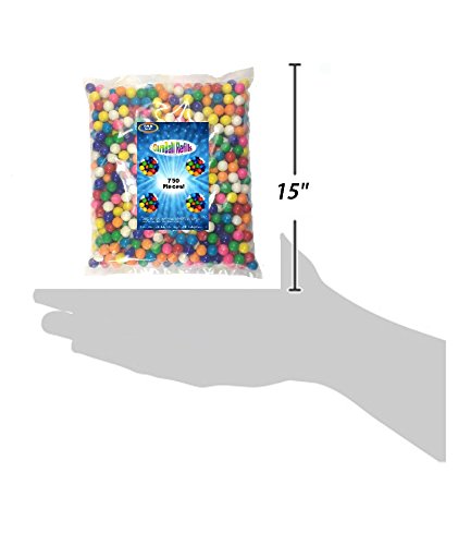 750 Assorted Dubble Bubble 1/2 " Gumballs