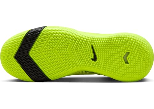 Nike Jr. Mercurial Vapor 16 Academy Little/Big Kids' IC Low-Top Soccer Shoes (FQ8411-700, Volt/Black)3