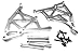 C31618SILVER Billet Machined Wing Mount Kit for Losi 1/5 Desert Buggy XL-E