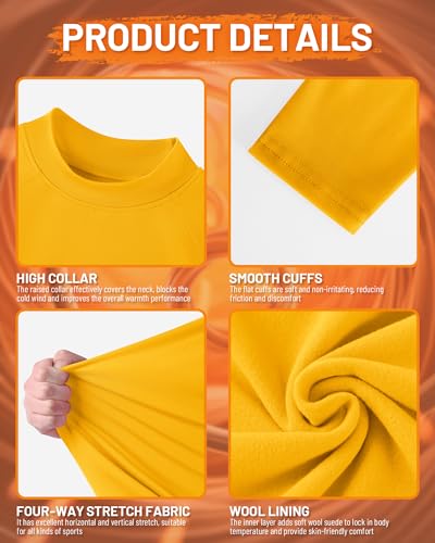 Youth Boys Thermal Compression Shirt Long Sleeve Fleece Undershirt Athletic Base Layer for Soccer Football Baseball4