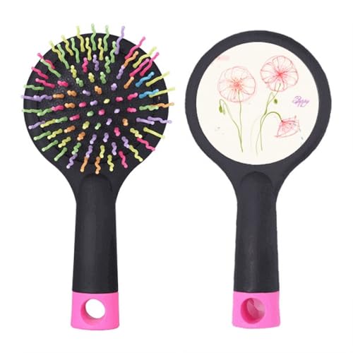 Brosse à cheveux démêlante fleurie pour la routine matinale des cheveux rebelles