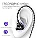 100SEASHELL Ear Buds Extra Long Cord Headphones Without Mic Long Wired Earbuds for Tv Earphones with No Microphone Ear Buds Long Cord Length Earhook Earphones with 3.5 mm Headphone Plug