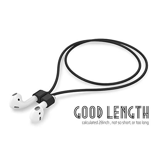 Image of Ultra Strong Magnetic Airpod Pro Strap Anti-Lost Cord Sports Lanyard Compatible with Airpods 3rd 2nd Generation Pro 3 2 1 (3 Black)
