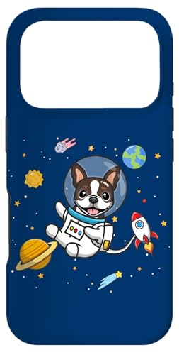 Funny Kawaii Kids Boys & Girls Space Bostie Dog Lover �X�}�z�P�[�X iPhone 17 Pro �p