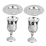 Photo Gallery warmhm 2 impostati calici da vino in resistente con sottobicchiere bicchieri shabbos eleganti per seder pasquale design raffinato e per tavola festiva Photo Gallery warmhm 2 impostati calici da vino in resistente con sottobicchiere bicchieri shabbos eleganti per seder pasquale design raffinato e per tavola festiva