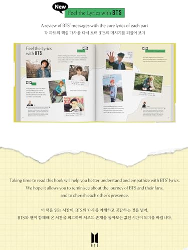 BTS LYRICS INSIDE 2 - Mercadoria oficial do BTS, 10 músicas BTS amadas interpretações completas de l