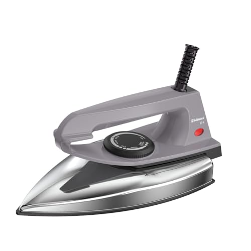 Image of Goldmedal Zink 1000W Dry Iron| Non-stick Weilburger Premium Coated Soleplate| 5 Fabric Setting|1.8 Meter Cord|Thermal Fuse Safety|Light Weight (Grey)